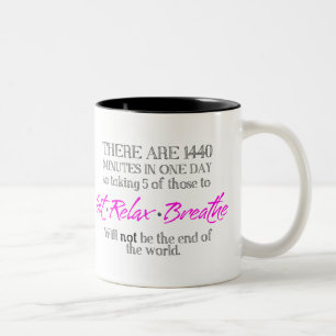 Sit-Relax-Breathe Two-Tone Coffee Mug