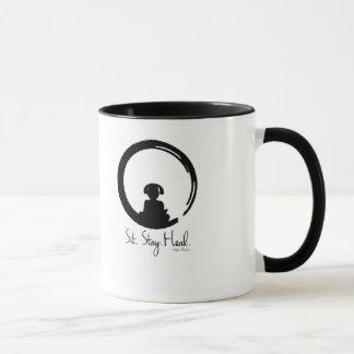 Sit. Stay. Heal. Dog Meditation Coffee Mug. Mug