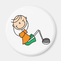 Sit Ups Stick Figure Magnet