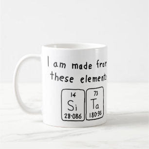 Sita periodic table name mug