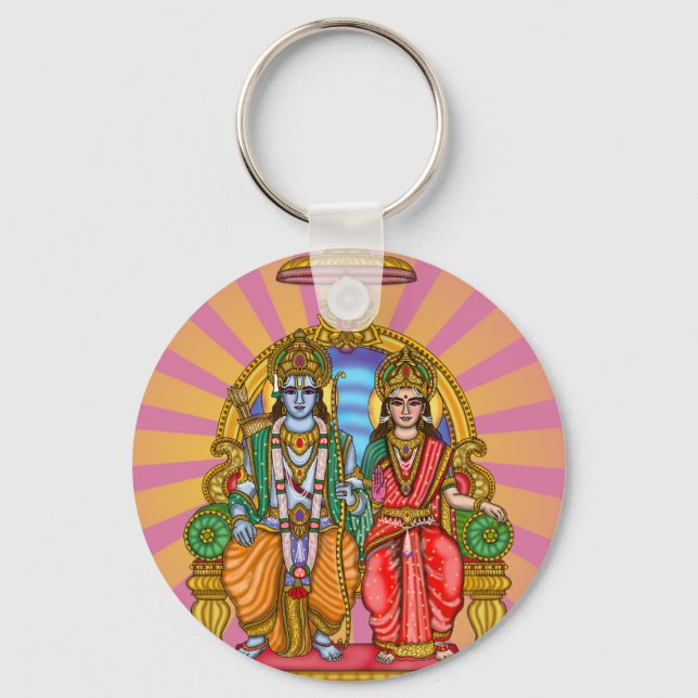 Sita Ram Divine Keychain (Front)