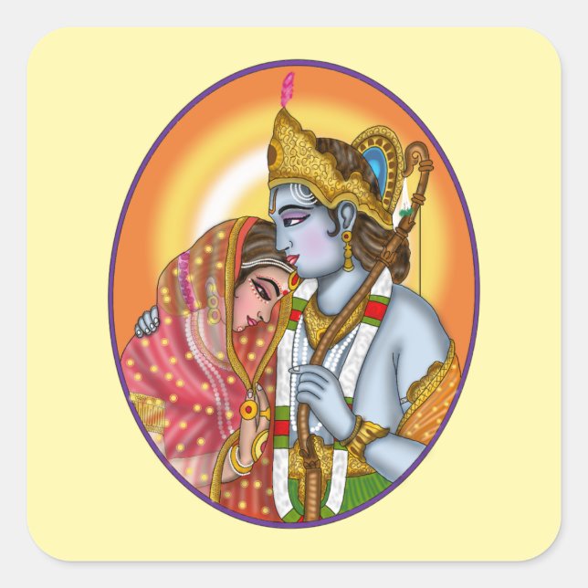Sita Ram Stickers (Front)
