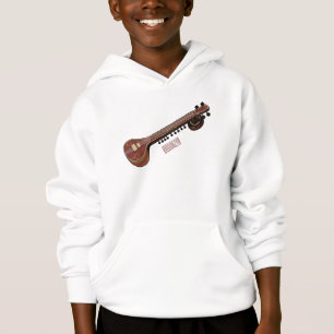 Sitar cartoon illustration