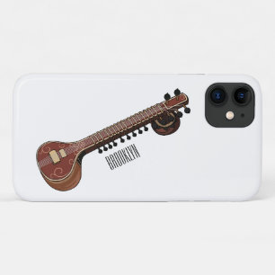 Sitar cartoon illustration Case-Mate iPhone case
