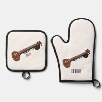 Sitar cartoon illustration
