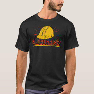 Site manager builder builder construction building T-Shirt