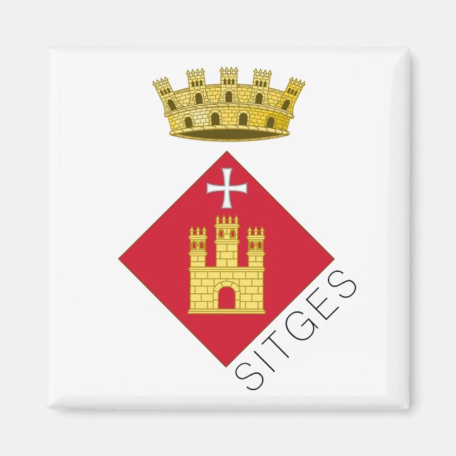 Sitges coat of arms, Catalunya (ESP) Magnet (Front)