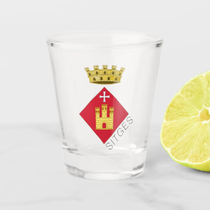 Sitges coat of arms, Catalunya (ESP) Shot Glass
