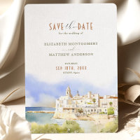 Sitges Spain Destination Wedding Save-the-Date