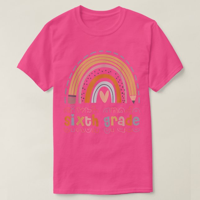 Sith Grade Funny Boho Rainbow Back To School  T-Shirt (Design Front)