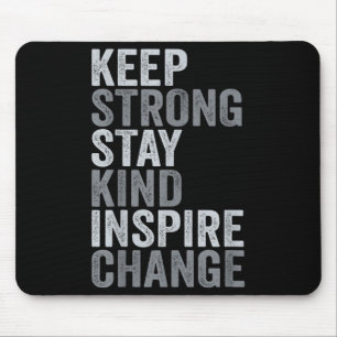 Sitive Message Keep Strong Stay Kind Vintage Motiv Mouse Pad