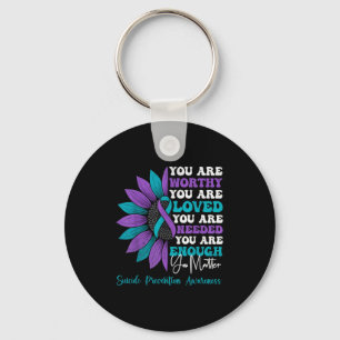 Sitive Motivational Suprt Suicide Prevention Aware Key Ring