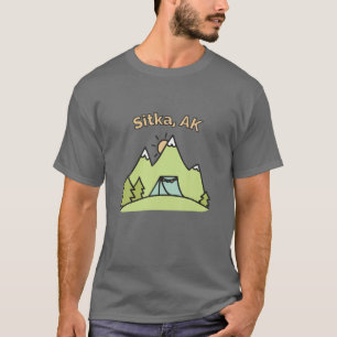 Sitka AK Mountains Hiking Climbing Camping And Out T-Shirt