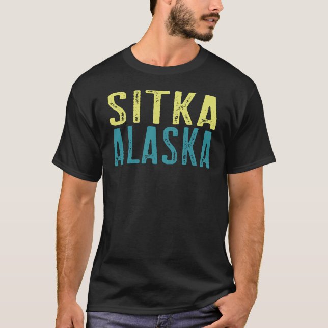 Sitka Alaska Pacific Coast Stacked T-Shirt (Front)