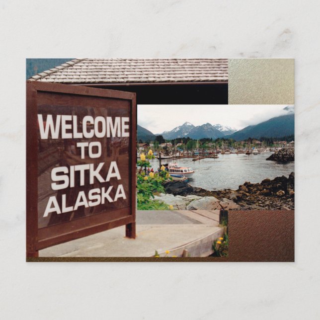 Sitka, Alaska Postcard (Front)