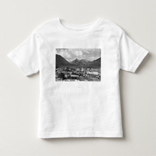 Sitka, Alaska with Three Sisters in Background Toddler T-Shirt (Front)
