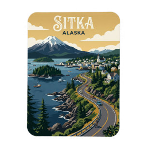 Sitka USA Magnet