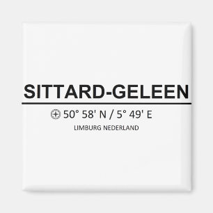 Sittard Geleen Coordinaten - Sittard Geleen Coordi Magnet