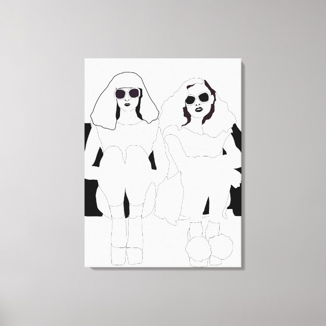 'Sitting Around' Canvas Print (Front)