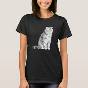 Sitting British Shorthair Cat T-Shirt
