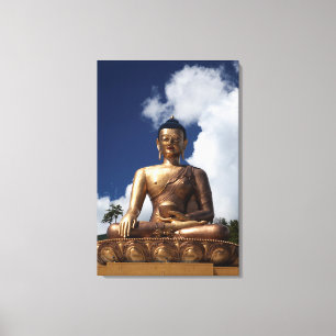 Sitting Buddha Statue Canvas Print