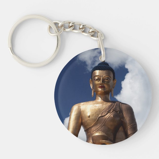Sitting Buddha Statue Key Ring (Front)