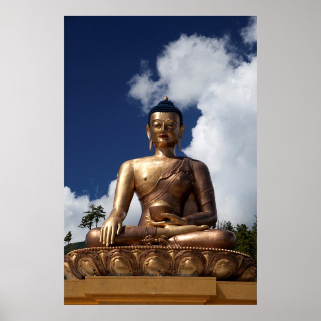 Sitting Buddha Statue Poster (Front)