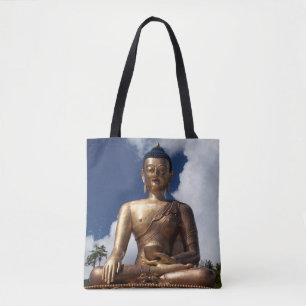 Sitting Buddha Statue Tote Bag