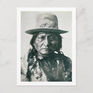 Sitting Bull (1831-1890) (b/w photo) Postcard