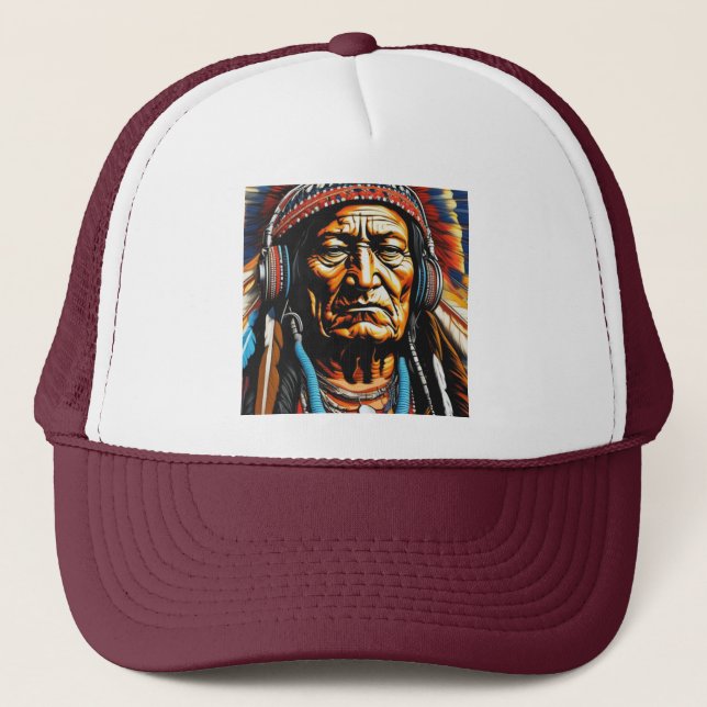 SITTING BULL 2 TRUCKER HAT (Front)
