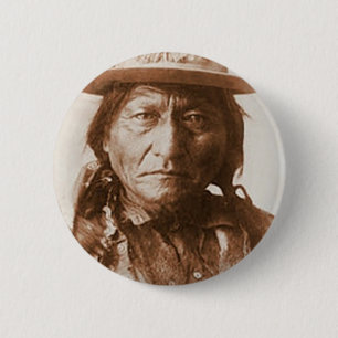 Sitting Bull 6 Cm Round Badge