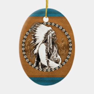 Sitting Bull Designs Ceramic Tree Decoration