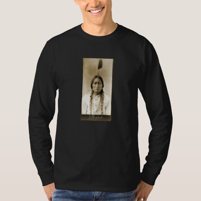 Sitting Bull Lakota Chief Indigene Peoples Signatu T-Shirt (Front)