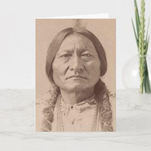 SITTING BULL LAKOTA LEADER BLANK GREETING CARDS