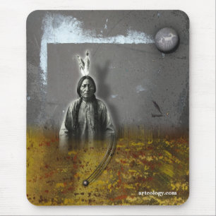SITTING BULL MOUSE PAD