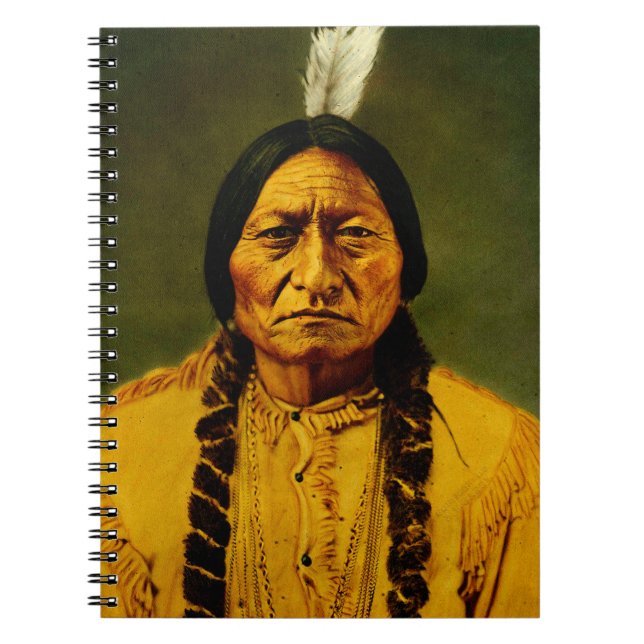 Sitting Bull Native American First Nations Chief Notebook (Front)