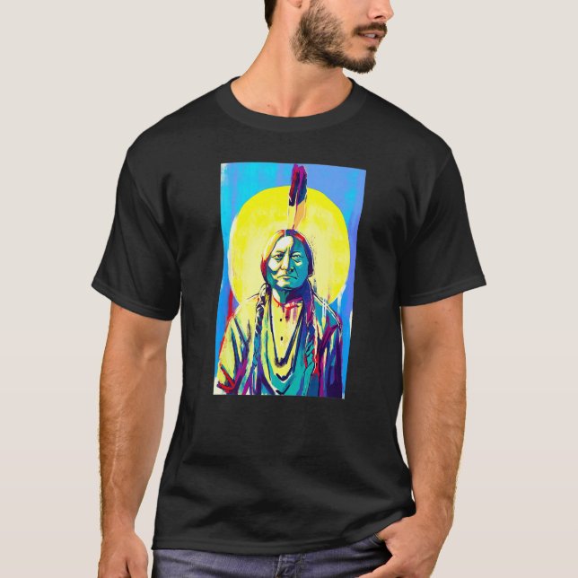Sitting Bull Native American T-Shirt (Front)