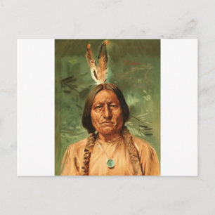 Sitting-Bull painted by William Gilbert Gaul 1890 Postcard