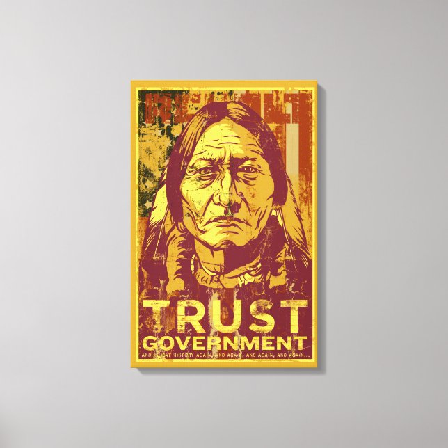 Sitting Bull Stretched Canvas Print (Front)