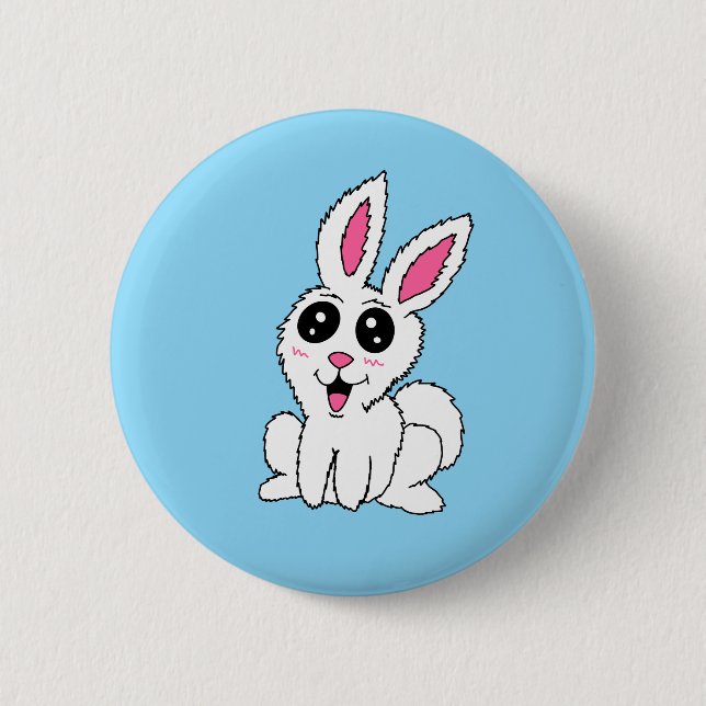 Sitting Bunny Button  (Front)