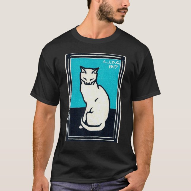 Sitting Cat 1917 T-Shirt (Front)