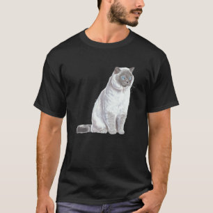 Sitting Cat British Shorthair 1 T-Shirt