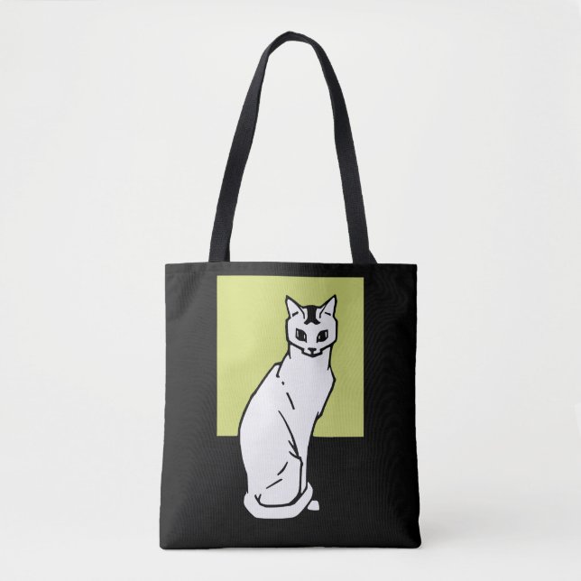 Sitting Cat Julie de Graag Art Nouveau Tote Bag (Front)
