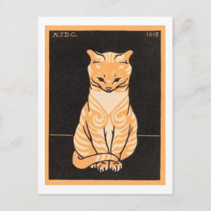 Sitting Cat, Julie de Graag Postcard