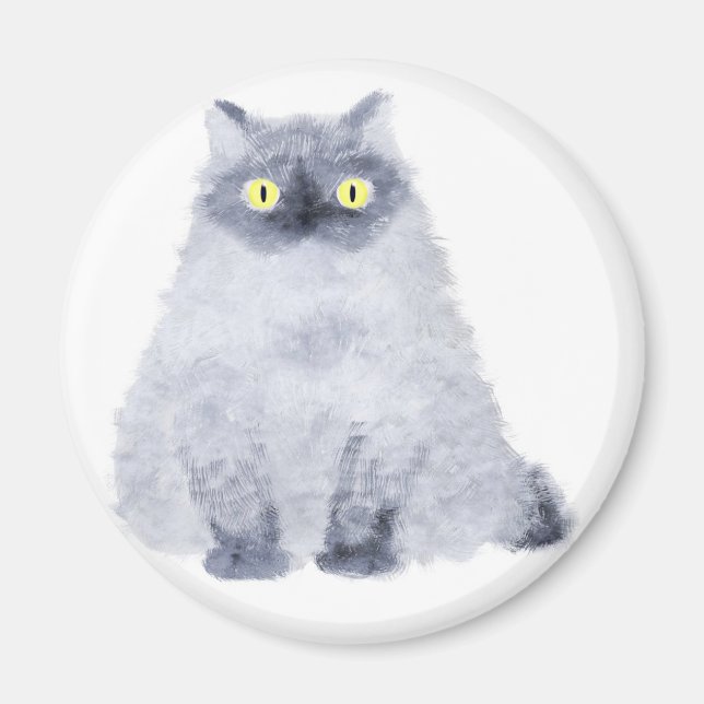 sitting cat magnet (Front)