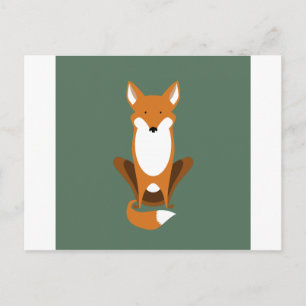 Sitting Fox Postcard