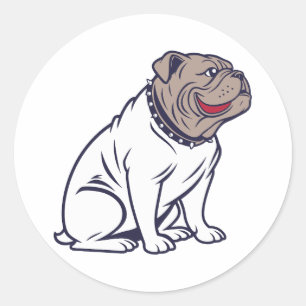 Sitting Funny French Bulldog Classic Round Sticker