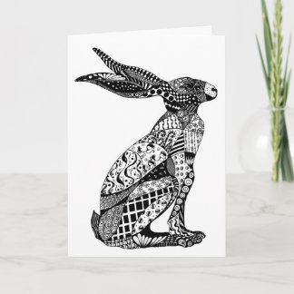 Sitting Hare Card