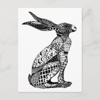 Sitting Hare Postcard
