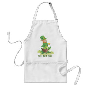 Sitting Leprechaun Standard Apron